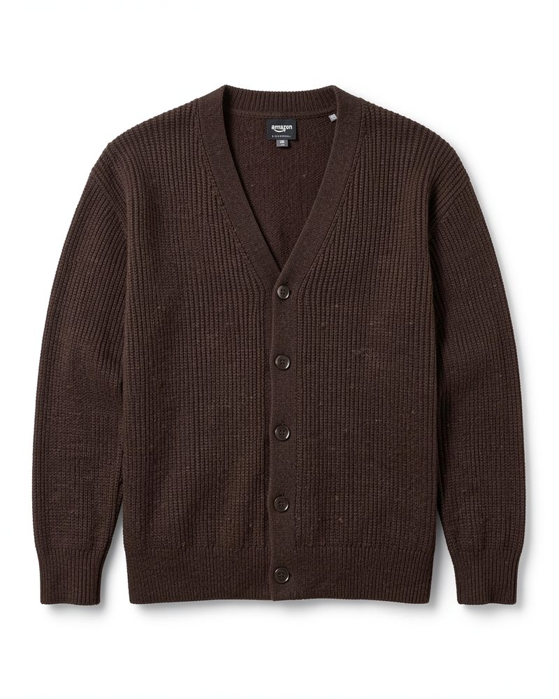 Amazon Essentials Chocolate brown V-neck cardigan