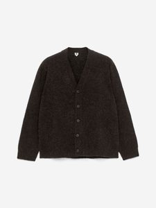 ARKET Brown wool-alpaca cardigan