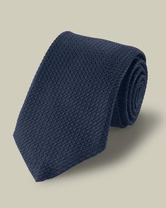 Charles Tyrwhitt Navy grenadine tie