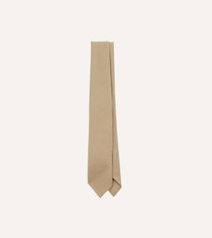 Drake's Camel merino tie