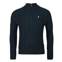 Polo Ralph Lauren Navy cable half-zip