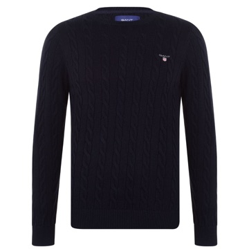 GANT Cotton Cable Crew-Neck Pullover