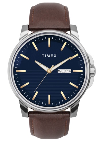 Timex Classic Premium 45mm Leather Strap Watch TW2V79200
