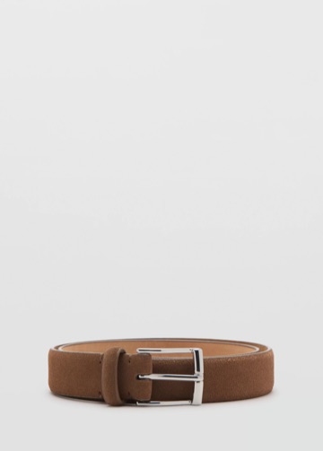 Mango Ceinture cuir suède