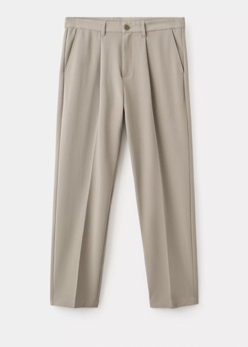 Mango Pantalon fluide droit à pinces