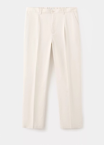 Mango Pantalon regular-fit fluide pinces