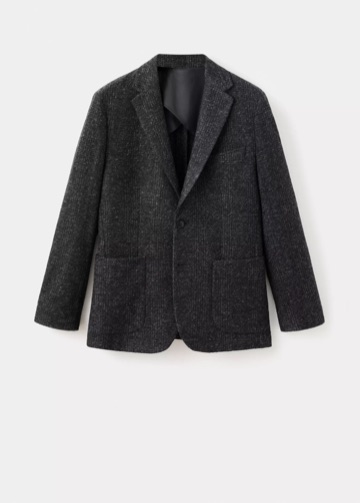 Mango Veste laine mélangée slim-fit