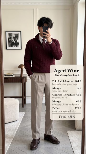 Old money fall outfit Aged Wine reel cover